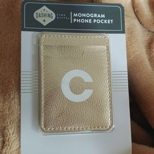 🤩🤩🤩Monogram Cell Phone Pocket -  Initial C